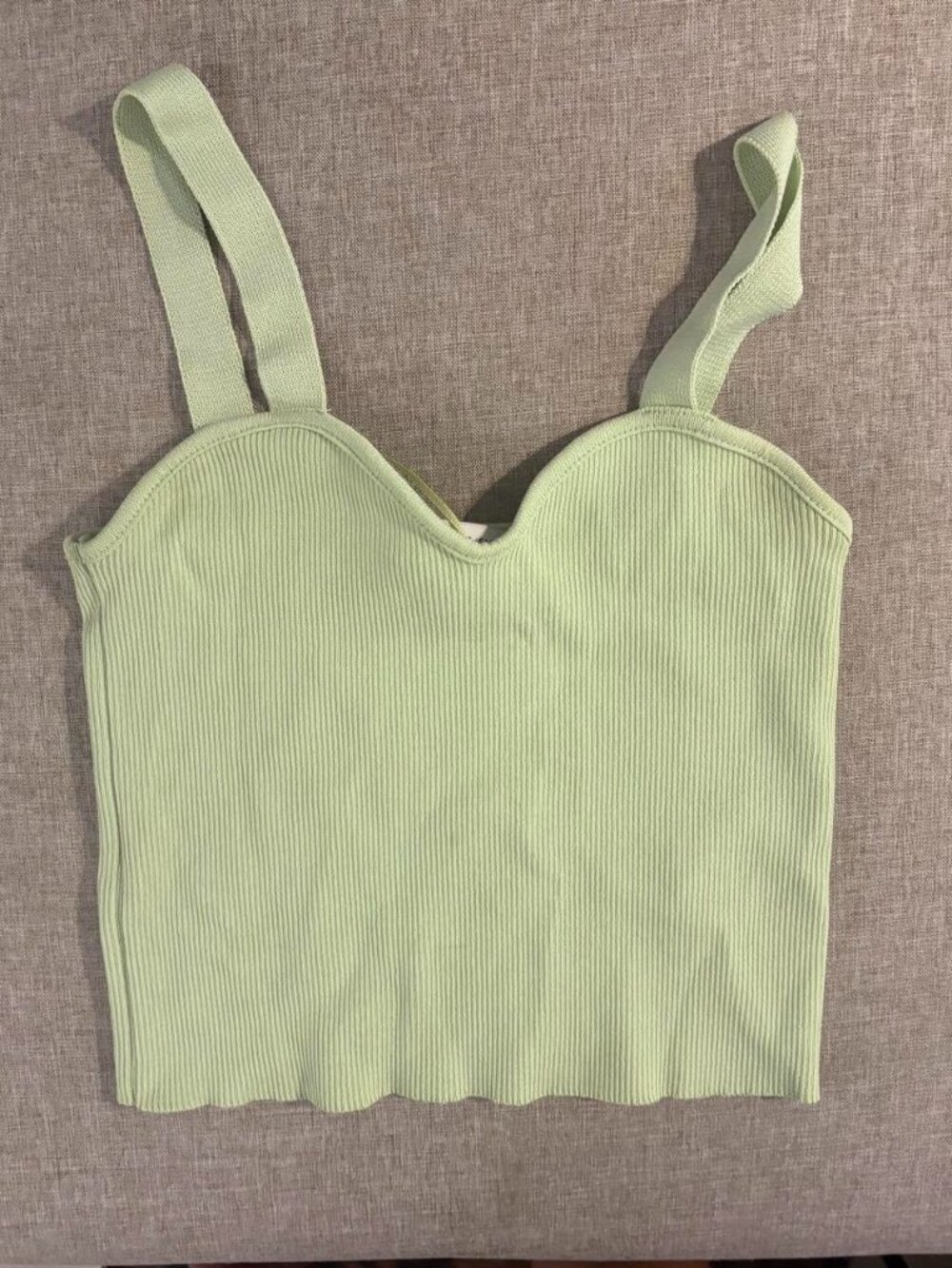 Zara light green pastel tank size Small